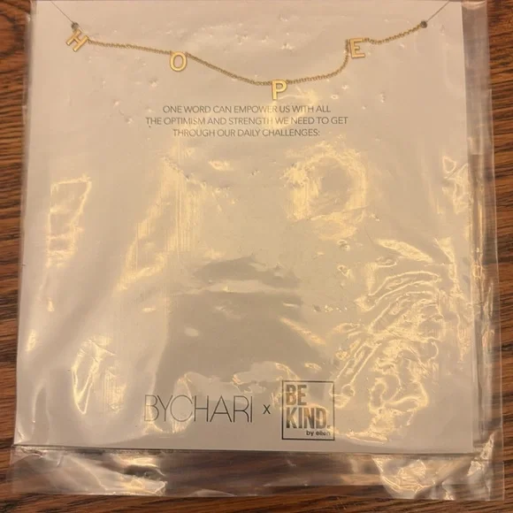 NWT BYCHARI “HOPE” Necklace - Picture 5 of 6